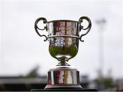 19 April 2025; A general view of the cup before the FAI Intermediate Cup final match between College Corinthians AFC and Ringmahon Rangers FC at Turners Cross Stadium in Cork. Photo by Michael P Ryan/Sportsfile