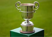 19 April 2025; A general view of the cup before the FAI Intermediate Cup final match between College Corinthians AFC and Ringmahon Rangers FC at Turners Cross Stadium in Cork. Photo by Michael P Ryan/Sportsfile