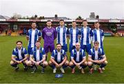 19 April 2025; The College Corinthians AFC team before the FAI Intermediate Cup final match between College Corinthians AFC and Ringmahon Rangers FC at Turners Cross Stadium in Cork. Photo by Michael P Ryan/Sportsfile