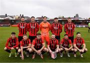 19 April 2025; The Ringmahon Rangers FC team before the FAI Intermediate Cup final match between College Corinthians AFC and Ringmahon Rangers FC at Turners Cross Stadium in Cork. Photo by Michael P Ryan/Sportsfile