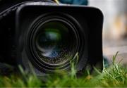 19 April 2025; A detailed view of a broadcast camera before the Leinster GAA Hurling Senior Championship Round 1 match between Kilkenny and Galway at UPMC Nowlan Park in Kilkenny. Photo by Seb Daly/Sportsfile
