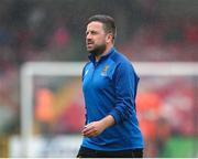 19 April 2025; College Corinthians AFC manager Gary Hackett during the FAI Intermediate Cup final match between College Corinthians AFC and Ringmahon Rangers FC at Turners Cross Stadium in Cork. Photo by Michael P Ryan/Sportsfile