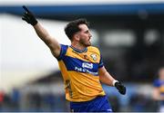 19 April 2025; Aaron Griffin of Clare celebrates after scoring a point during the Munster GAA Football Senior Championship semi-final match between Clare and Tipperary at Zimmer Biomet Cusack Park in Ennis, Clare. Photo by Tom Beary/Sportsfile