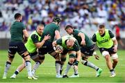 19 April 2025; Connacht players warm up before the United Rugby Championship match between DHL Stormers and Connacht at DHL Stadium in Cape Town, South Africa. Photo by Shaun Roy/Sportsfile