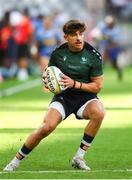 19 April 2025; Chay Mullins of Connacht warms up before the United Rugby Championship match between DHL Stormers and Connacht at DHL Stadium in Cape Town, South Africa. Photo by Shaun Roy/Sportsfile