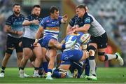 19 April 2025; Stefan Ungerer of DHL Stormers kick is charged down by Oisin Dowling of Connacht during the United Rugby Championship match between DHL Stormers and Connacht at DHL Stadium in Cape Town, South Africa. Photo by Shaun Roy/Sportsfile