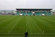 19 April 2025; A general view of Avant Money Páirc Seán Mac Diarmada before the Connacht GAA Football Senior Championship semi-final match between Leitrim and Mayo at Avant Money Páirc Seán Mac Diarmada in Carrick-on-Shannon, Leitrim. Photo by Thomas Flinkow/Sportsfile