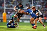 19 April 2025; Paul Boyle of Connacht attempts to get past Suleiman Hartzenberg of DHL Stormers tackle during the United Rugby Championship match between DHL Stormers and Connacht at DHL Stadium in Cape Town, South Africa. Photo by Shaun Roy/Sportsfile