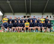 19 April 2025; The Leitrim squad before the Connacht GAA Football Senior Championship semi-final match between Leitrim and Mayo at Avant Money Páirc Seán Mac Diarmada in Carrick-on-Shannon, Leitrim. Photo by Thomas Flinkow/Sportsfile