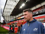 19 April 2025; Peter O'Mahony of Munster before the United Rugby Championship match between Munster and Vodacom Bulls at Thomond Park in Limerick. Photo by David Fitzgerald/Sportsfile