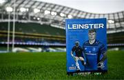 19 April 2025; A match programme is seen before the United Rugby Championship match between Leinster and Ulster at the Aviva Stadium in Dublin. Photo by Sam Barnes/Sportsfile