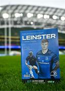 19 April 2025; A match programme is seen before the United Rugby Championship match between Leinster and Ulster at the Aviva Stadium in Dublin. Photo by Sam Barnes/Sportsfile