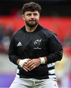 19 April 2025; Michael Milne of Munster before the United Rugby Championship match between Munster and Vodacom Bulls at Thomond Park in Limerick. Photo by David Fitzgerald/Sportsfile