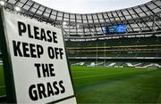 19 April 2025; A general view before the United Rugby Championship match between Leinster and Ulster at the Aviva Stadium in Dublin. Photo by Sam Barnes/Sportsfile
