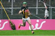 19 April 2025; Eoin Cody of Kilkenny celebrates after scoring his side's second goal during the Leinster GAA Hurling Senior Championship Round 1 match between Kilkenny and Galway at UPMC Nowlan Park in Kilkenny. Photo by Seb Daly/Sportsfile