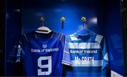 19 April 2025; The jersey of captain Luke McGrath in the Leinster dressingroom before the United Rugby Championship match between Leinster and Ulster at the Aviva Stadium in Dublin. Photo by Brendan Moran/Sportsfile