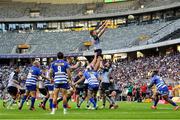 19 April 2025; Cian Prendergast of Connacht gets up high for the line out ball during the United Rugby Championship match between DHL Stormers and Connacht at DHL Stadium in Cape Town, South Africa. Photo by Shaun Roy/Sportsfile