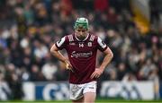 19 April 2025; Brian Concannon of Galway during the Leinster GAA Hurling Senior Championship Round 1 match between Kilkenny and Galway at UPMC Nowlan Park in Kilkenny. Photo by Seb Daly/Sportsfile