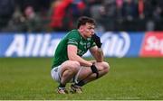 19 April 2025; Oisin Smyth of Fermanagh after his side's defeat in the Ulster GAA Football Senior Championship quarter-final match between Fermanagh and Down at Brewster Park in Enniskillen, Fermanagh. Photo by Ramsey Cardy/Sportsfile