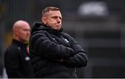 19 April 2025; Fermanagh manager Kieran Donnelly during the Ulster GAA Football Senior Championship quarter-final match between Fermanagh and Down at Brewster Park in Enniskillen, Fermanagh. Photo by Ramsey Cardy/Sportsfile