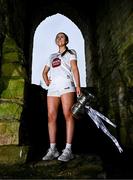 19 April 2025; Kildare captain Tara Rafferty poses for a portrait during the Leinster LGFA Minor Championship Captain's Evening at Trim Castle. Leinster LGFA Minor Captains’ gathered ahead of the 2025 Minor Championship Finals on 19th April at Trim Castle in Navan, Meath. Photo by Ben McShane/Sportsfile