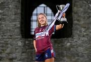 19 April 2025; Westmeath captain Aoife Keegan poses for a portrait during the Leinster LGFA Minor Championship Captain's Evening at Trim Castle. Leinster LGFA Minor Captains’ gathered ahead of the 2025 Minor Championship Finals on 19th April at Trim Castle in Navan, Meath. Photo by Ben McShane/Sportsfile