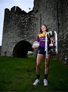 19 April 2025; Wexford captain Kaylee Doyle poses for a portrait during the Leinster LGFA Minor Championship Captain's Evening at Trim Castle. Leinster LGFA Minor Captains’ gathered ahead of the 2025 Minor Championship Finals on 19th April at Trim Castle in Navan, Meath. Photo by Ben McShane/Sportsfile