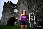19 April 2025; Wexford captain Kaylee Doyle poses for a portrait during the Leinster LGFA Minor Championship Captain's Evening at Trim Castle. Leinster LGFA Minor Captains’ gathered ahead of the 2025 Minor Championship Finals on 19th April at Trim Castle in Navan, Meath. Photo by Ben McShane/Sportsfile