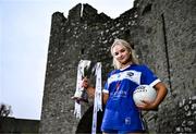 19 April 2025; Laois captain Faye Brown poses for a portrait during the Leinster LGFA Minor Championship Captain's Evening at Trim Castle. Leinster LGFA Minor Captains’ gathered ahead of the 2025 Minor Championship Finals on 19th April at Trim Castle in Navan, Meath. Photo by Ben McShane/Sportsfile