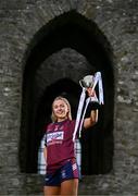 19 April 2025; Westmeath captain Aoife Keegan poses for a portrait during the Leinster LGFA Minor Championship Captain's Evening at Trim Castle. Leinster LGFA Minor Captains’ gathered ahead of the 2025 Minor Championship Finals on 19th April at Trim Castle in Navan, Meath. Photo by Ben McShane/Sportsfile