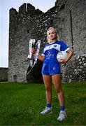 19 April 2025; Laois captain Faye Brown poses for a portrait during the Leinster LGFA Minor Championship Captain's Evening at Trim Castle. Leinster LGFA Minor Captains’ gathered ahead of the 2025 Minor Championship Finals on 19th April at Trim Castle in Navan, Meath. Photo by Ben McShane/Sportsfile