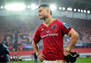 19 April 2025; Thaakir Abrahams of Munster after the United Rugby Championship match between Munster and Vodacom Bulls at Thomond Park in Limerick. Photo by David Fitzgerald/Sportsfile