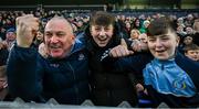 19 April 2025; Dublin supporters during the Leinster GAA Hurling Senior Championship Round 1 match between Dublin and Offaly at Parnell Park in Dublin. Photo by Ray McManus/Sportsfile