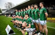 19 April 2025; The Fermanagh team before the Ulster GAA Football Senior Championship quarter-final match between Fermanagh and Down at Brewster Park in Enniskillen, Fermanagh. Photo by Ramsey Cardy/Sportsfile