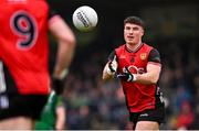 19 April 2025; Daniel Guinness of Down during the Ulster GAA Football Senior Championship quarter-final match between Fermanagh and Down at Brewster Park in Enniskillen, Fermanagh. Photo by Ramsey Cardy/Sportsfile