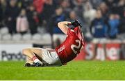 19 April 2025; Cathail O'Mahony of Cork reacts after kicking wide in the last play of the second half of extra-time during the Munster GAA Football Senior Championship semi-final match between Cork and Kerry at Supervalu Páirc Uí Chaoimh in Cork. Photo by Piaras Ó Mídheach/Sportsfile