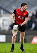19 April 2025; Odhran Murdock of Down during the Ulster GAA Football Senior Championship quarter-final match between Fermanagh and Down at Brewster Park in Enniskillen, Fermanagh. Photo by Ramsey Cardy/Sportsfile