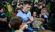 19 April 2025; Sean Currie of Dublin signs autographs after the Leinster GAA Hurling Senior Championship Round 1 match between Dublin and Offaly at Parnell Park in Dublin. Photo by Ray McManus/Sportsfile