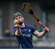 19 April 2025; Dublin goalkeeper Eddie Gibbons during the Leinster GAA Hurling Senior Championship Round 1 match between Dublin and Offaly at Parnell Park in Dublin. Photo by Ray McManus/Sportsfile