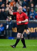 19 April 2025; Referee Johnny Murphy during the Leinster GAA Hurling Senior Championship Round 1 match between Dublin and Offaly at Parnell Park in Dublin. Photo by Ray McManus/Sportsfile