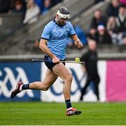 19 April 2025; Paddy Dunnleavy of Dublin during the Leinster GAA Hurling Senior Championship Round 1 match between Dublin and Offaly at Parnell Park in Dublin. Photo by Ray McManus/Sportsfile