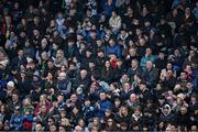19 April 2025; Supporters, in the covered stand, during the Leinster GAA Hurling Senior Championship Round 1 match between Dublin and Offaly at Parnell Park in Dublin. Photo by Ray McManus/Sportsfile