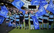 19 April 2025; The MU Barnhall RFC mini team before the United Rugby Championship match between Leinster and Ulster at the Aviva Stadium in Dublin. Photo by Brendan Moran/Sportsfile