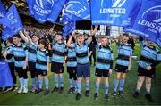 19 April 2025; The MU Barnhall RFC mini team before the United Rugby Championship match between Leinster and Ulster at the Aviva Stadium in Dublin. Photo by Brendan Moran/Sportsfile