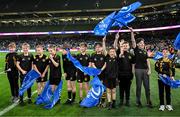 19 April 2025; The Westmanstown RFC mini team before the United Rugby Championship match between Leinster and Ulster at the Aviva Stadium in Dublin. Photo by Brendan Moran/Sportsfile
