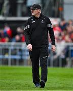 20 April 2025; Clare manager Brian Lohan before the Munster GAA Hurling Senior Championship Round 1 match between Clare and Cork at Zimmer Biomet Páirc Chíosóg in Ennis, Clare. Photo by Brendan Moran/Sportsfile
