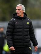 20 April 2025; Donegal manager Jim McGuinness during the Ulster GAA Football Senior Championship quarter-final match between Monaghan and Donegal at St Tiernach's Park in Clones, Monaghan. Photo by Ramsey Cardy/Sportsfile