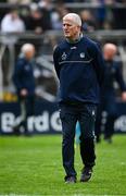 20 April 2025; Limerick manager John Kiely before the Munster GAA Hurling Senior Championship Round 1 match between Tipperary and Limerick at FBD Semple Stadium in Thurles, Tipperary. Photo by Seb Daly/Sportsfile
