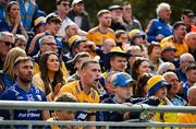 20 April 2025; Clare supporters watch the closing moments of the Munster GAA Hurling Senior Championship Round 1 match between Clare and Cork at Zimmer Biomet Páirc Chíosóg in Ennis, Clare. Photo by Brendan Moran/Sportsfile