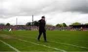 20 April 2025; Clare manager Brian Lohan looks on during the Munster GAA Hurling Senior Championship Round 1 match between Clare and Cork at Zimmer Biomet Páirc Chíosóg in Ennis, Clare. Photo by John Sheridan/Sportsfile